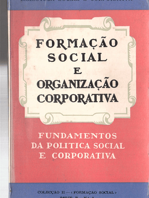 Formação social e organização corporativa