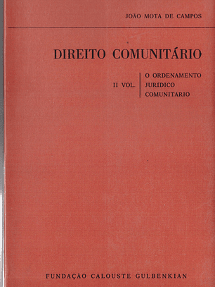 Direito comunitário segundo volume