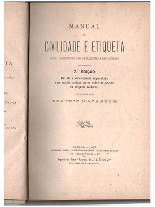 Manual de civilidade e etiqueta