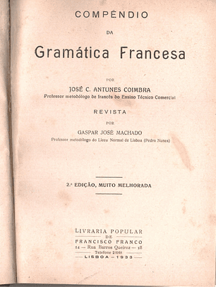 Compêndio da gramática francesa