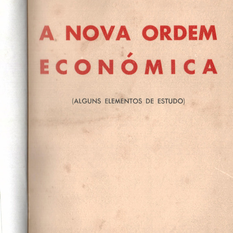 A nova ordem económica 2