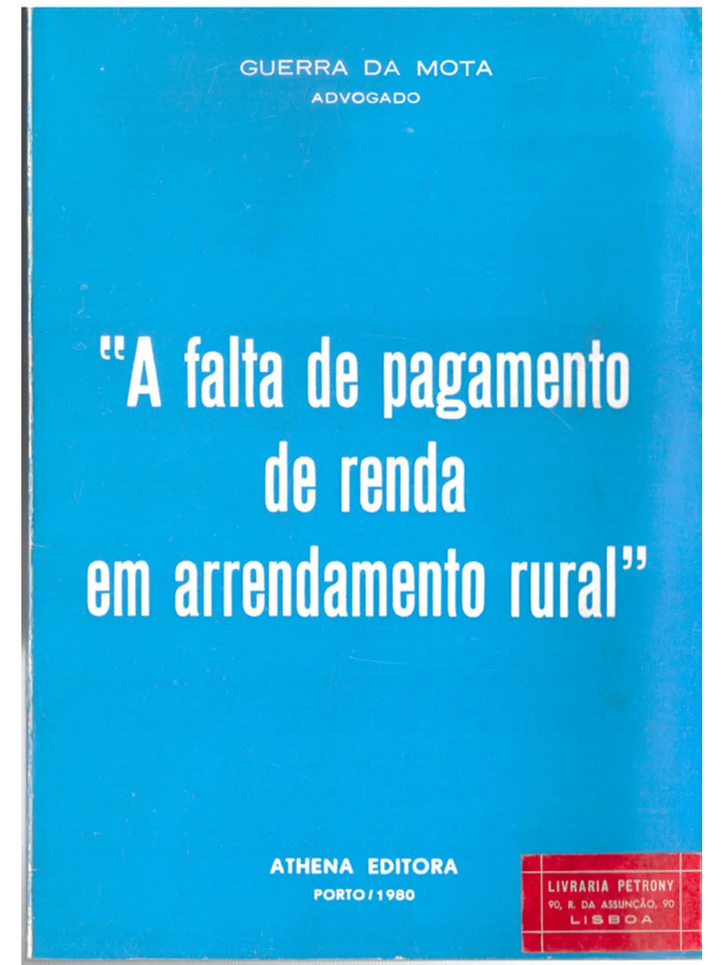 A falta de pagamento da renda em arrendamento rural 1