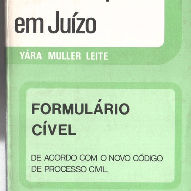 Como requerer em juízo - formulário cível 1