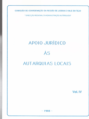 Apoio jurídico às autarquias locais volume quarto