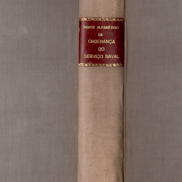 Índice alfabético da ordenança do serviço naval 1