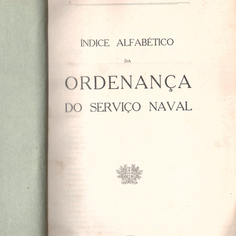 Índice alfabético da ordenança do serviço naval 2