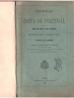 Descrição da Costa de Portugal Entre o Cabo da Roca e do Espichel - Instruções para entrada e saída do Porto de Lisboa