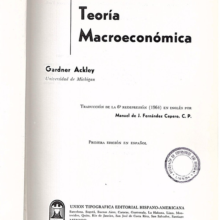 Teoria macroeconomica 1