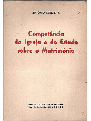 Competência da igreja e do estado sobre o matrimónio