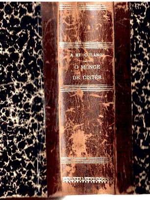 O monge de Cister encadernação com os volumes, 1, 2 e 3 - O Monasticon