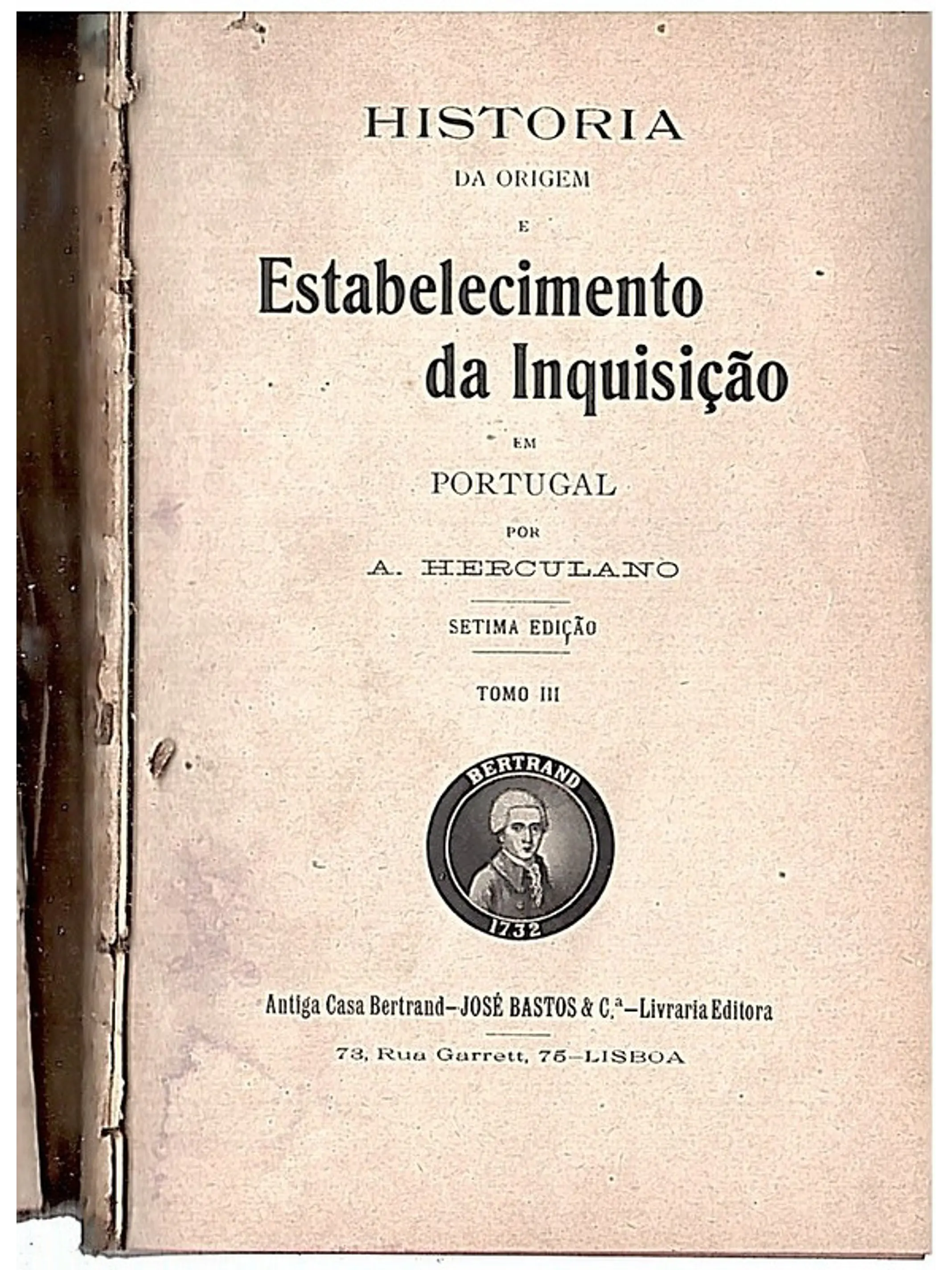 História da origem e estabelecimento da inquisição em Portugal (vol 3) 1