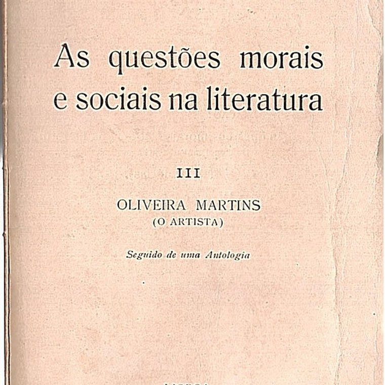 AS QUESTÕES MORAIS E SOCIAIS NA LITERATURA 1