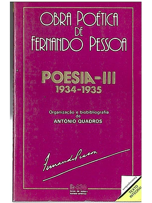 Obra poética de Fernando Pessoa - Poesia III (1934-1935)