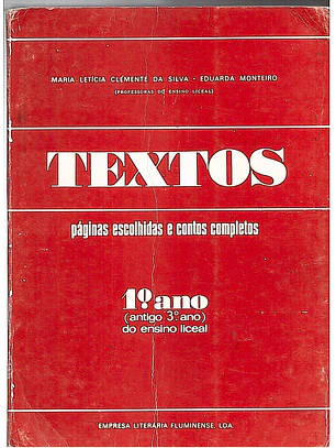 Textos páginas escolhidas e contos completos 1° ano