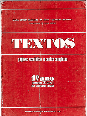 Textos páginas escolhidas e contos completos 1° ano