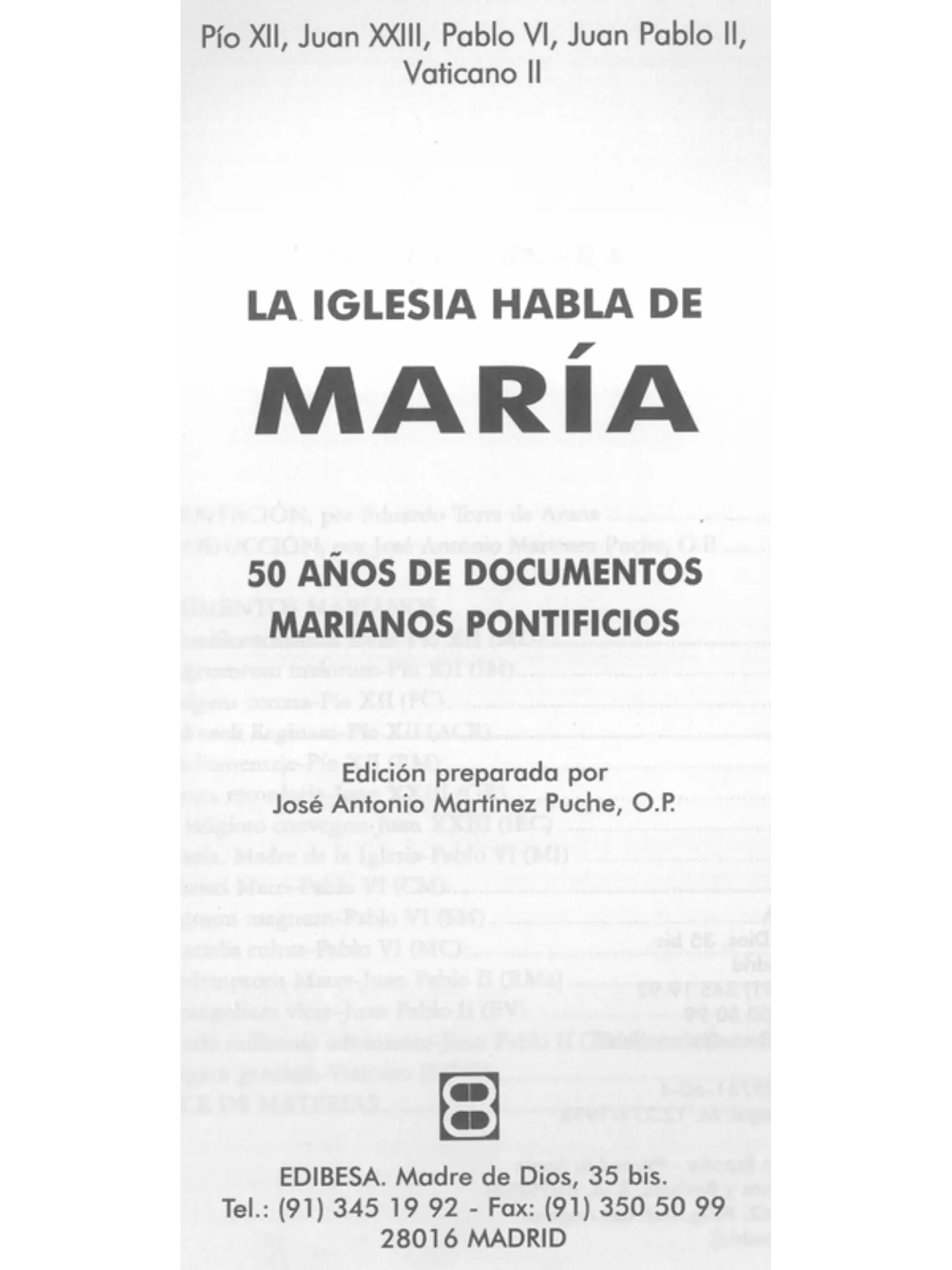 La Iglesia habla de Maria 1
