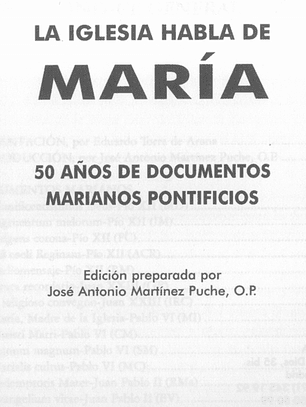 La Iglesia habla de Maria