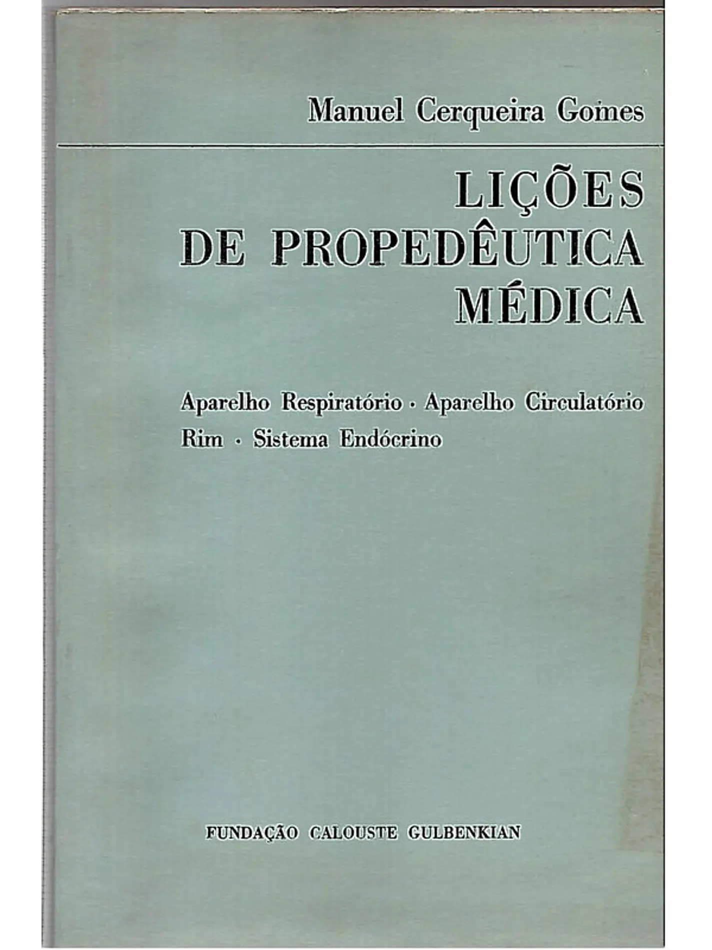 Lições de propedêutica médica 1