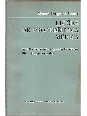 Lições de propedêutica médica