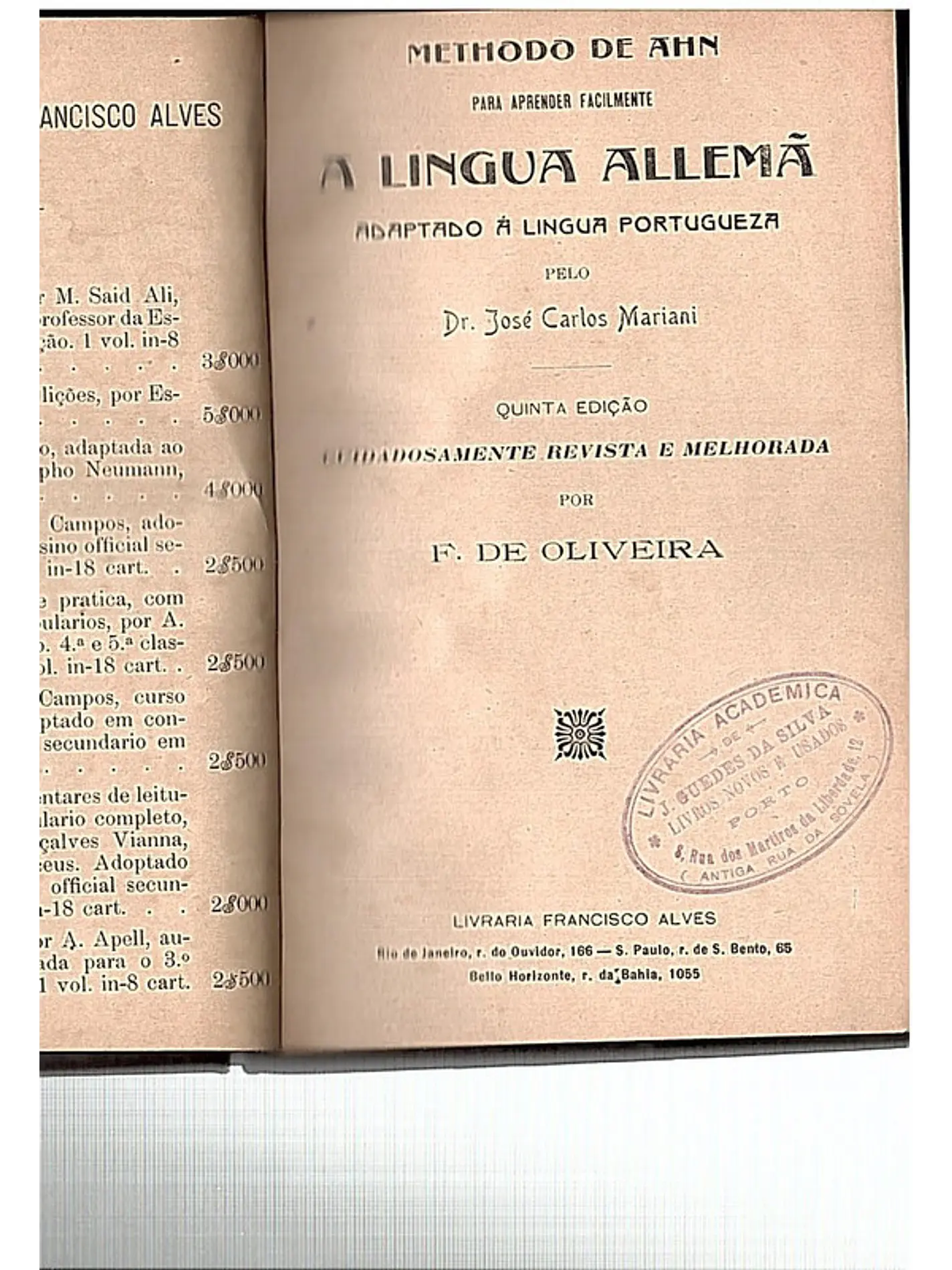 Methodo de Ahn para aprender A língua alemã 1
