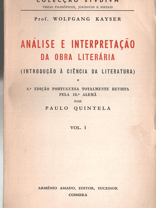 Análise de interpretação literária I
