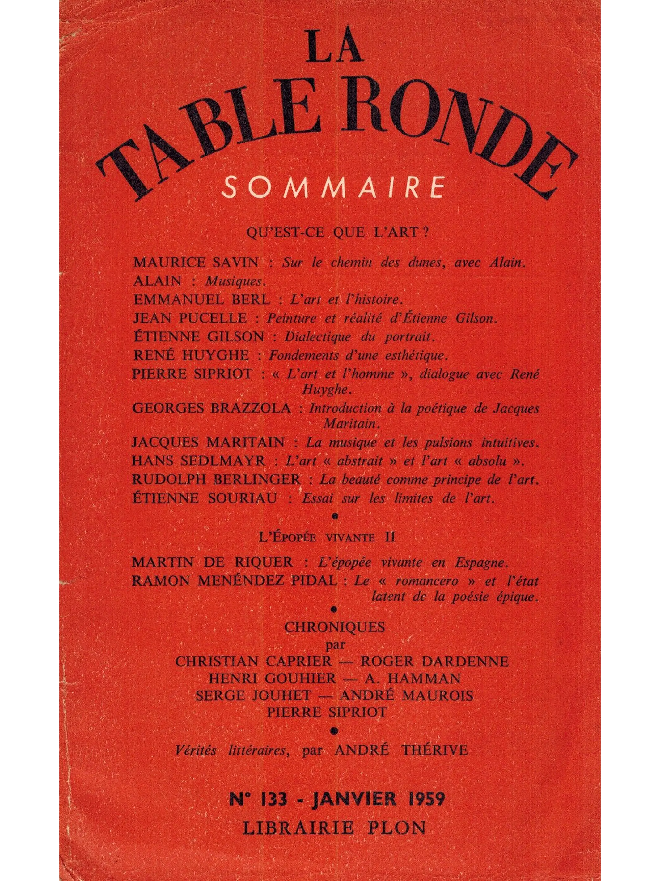 La table ronde 133 1