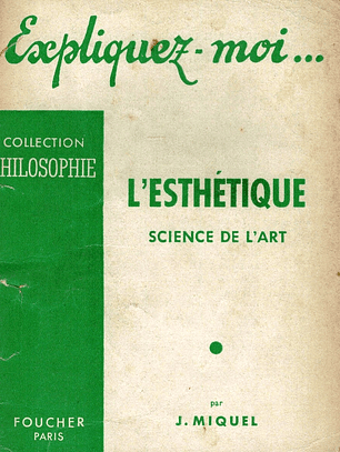 L'esthétique, science de l'art