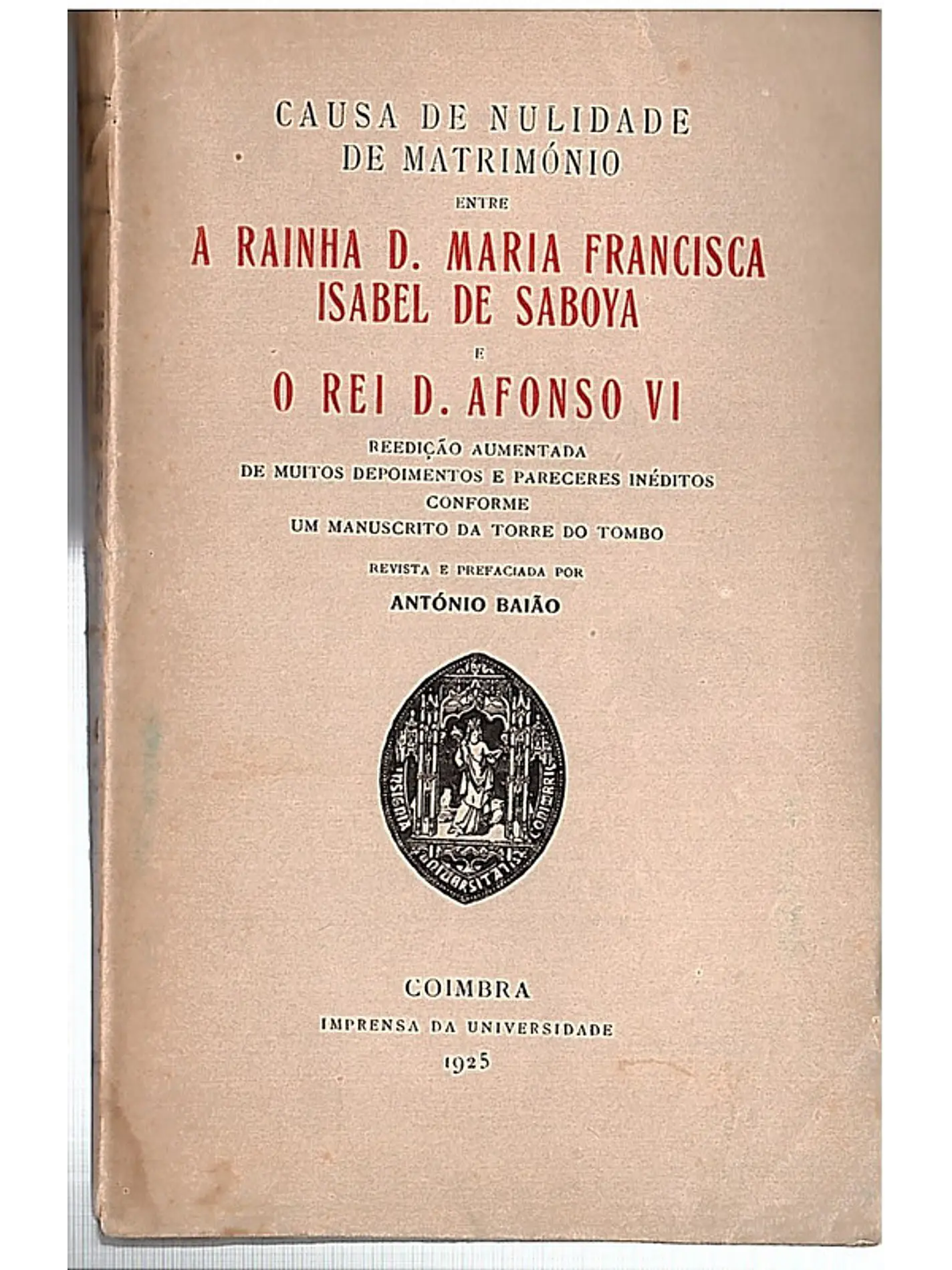 A rainha D. Maria Francisca Isabel de Saboya 1