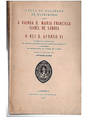 A rainha D. Maria Francisca Isabel de Saboya