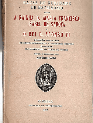 A rainha D. Maria Francisca Isabel de Saboya