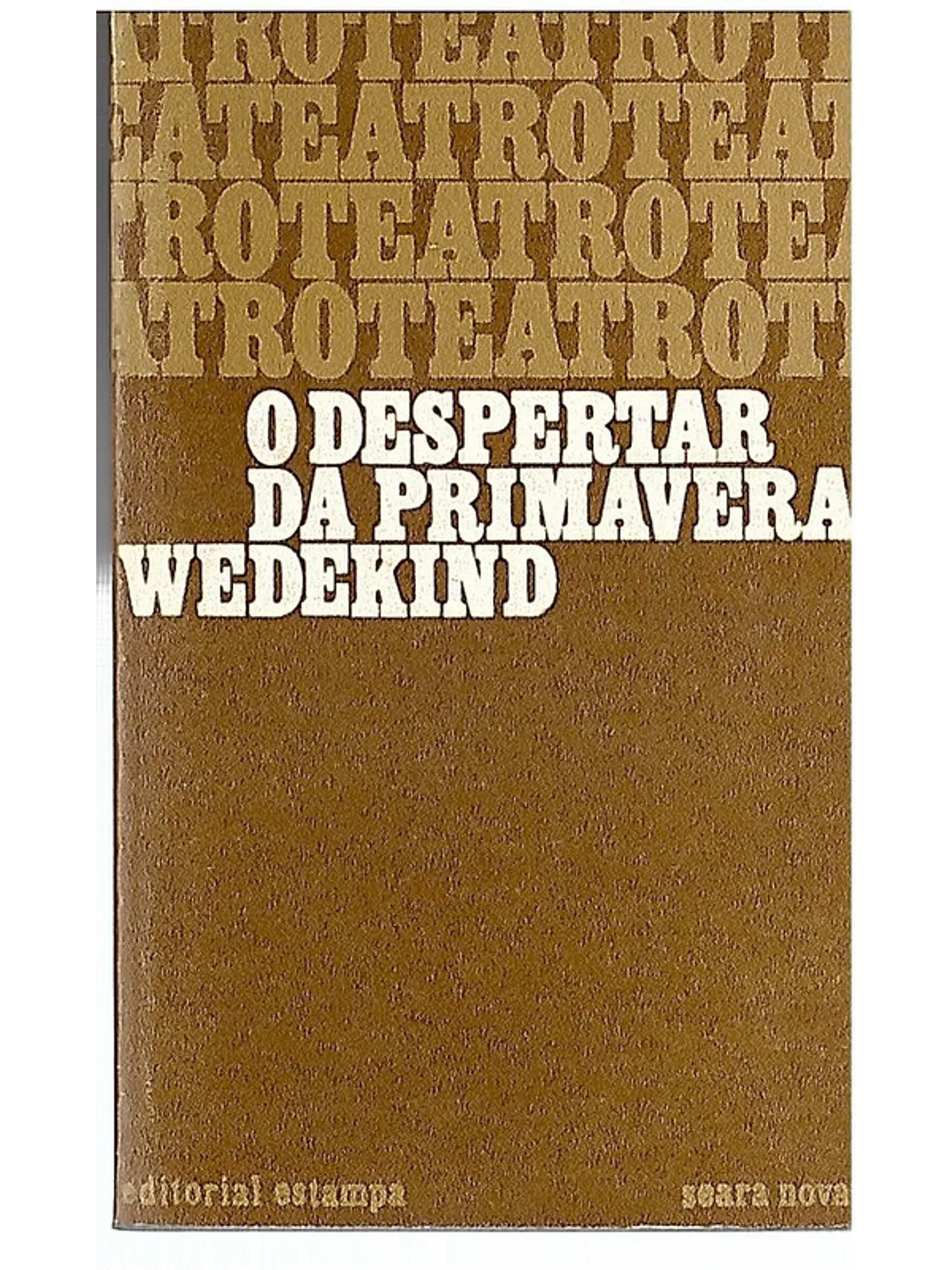 O despertar da primavera Wedekind 1