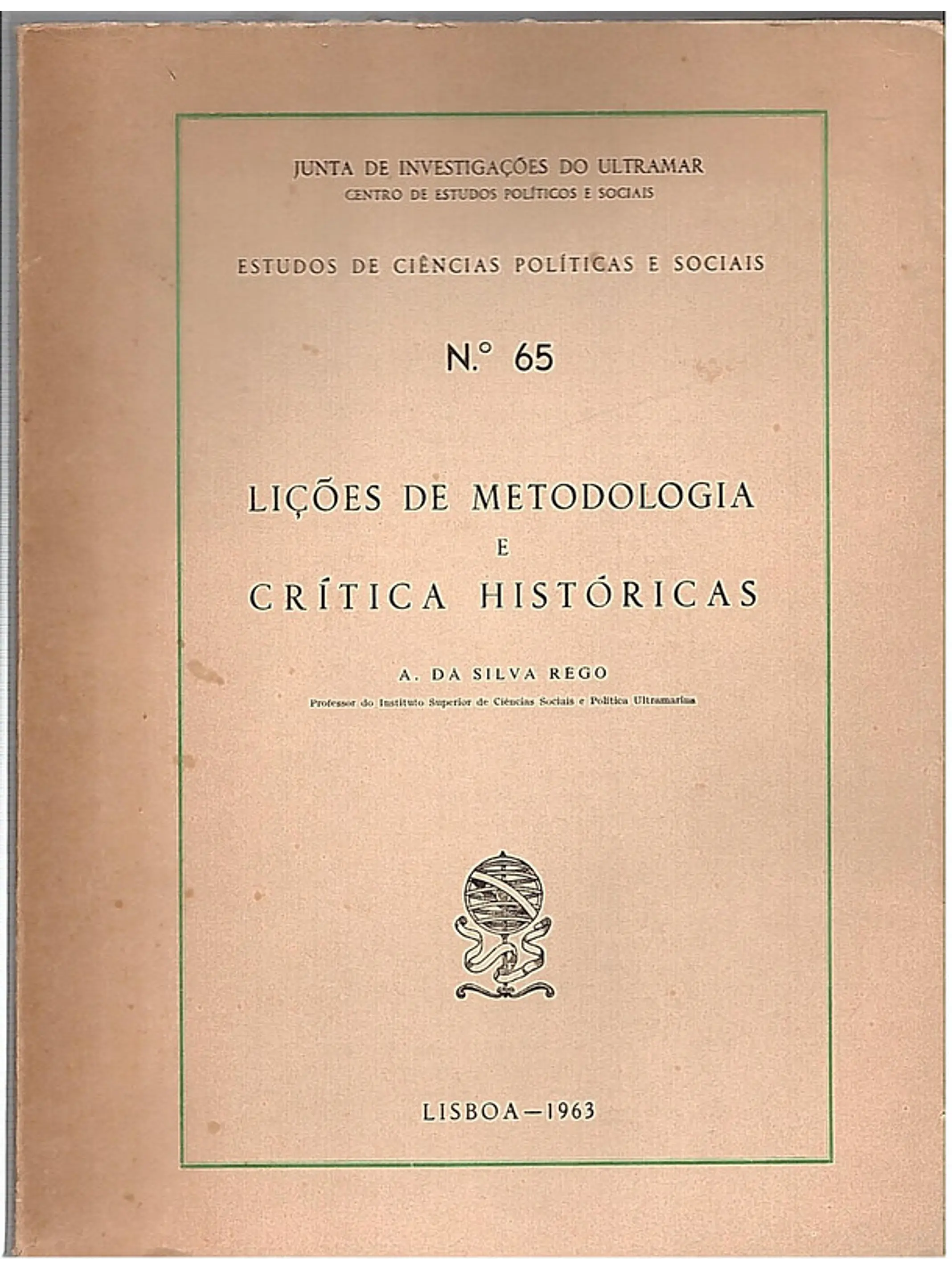 Lições de metodologia e critica históricas 1