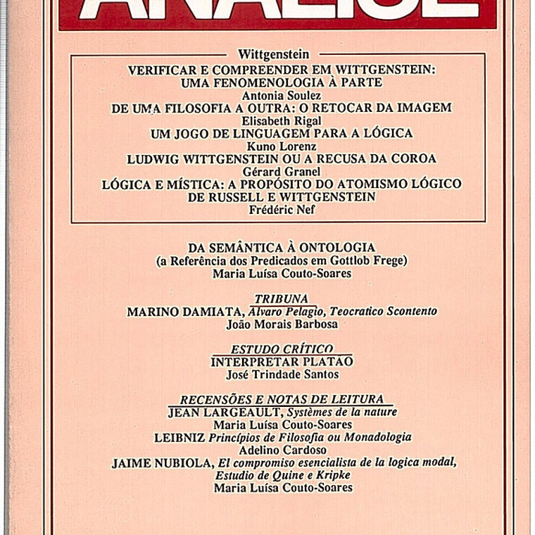 Análise da semântica à ontologia 1