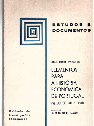 Elementos para a história económica de portugal (séc XII a XVII)