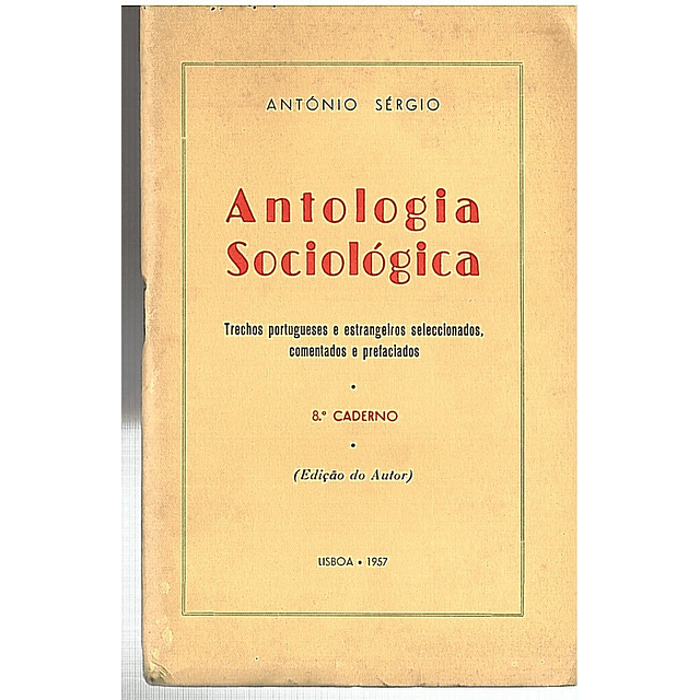 Antologia sociológica caderno 8