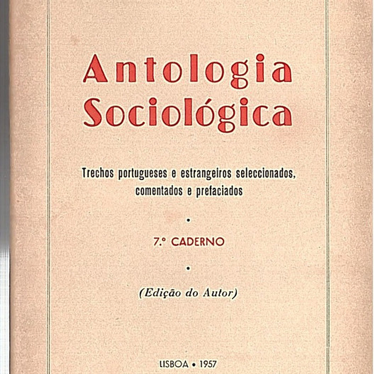 Antologia sociológica caderno 7 1