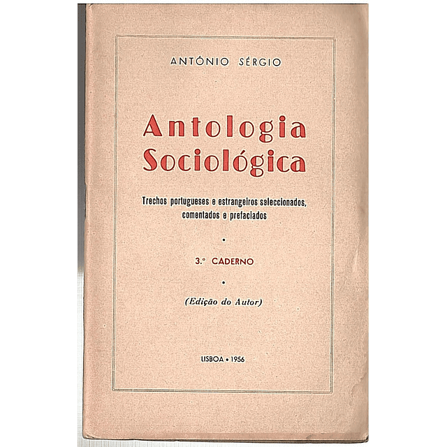 Antologia sociológica caderno 3