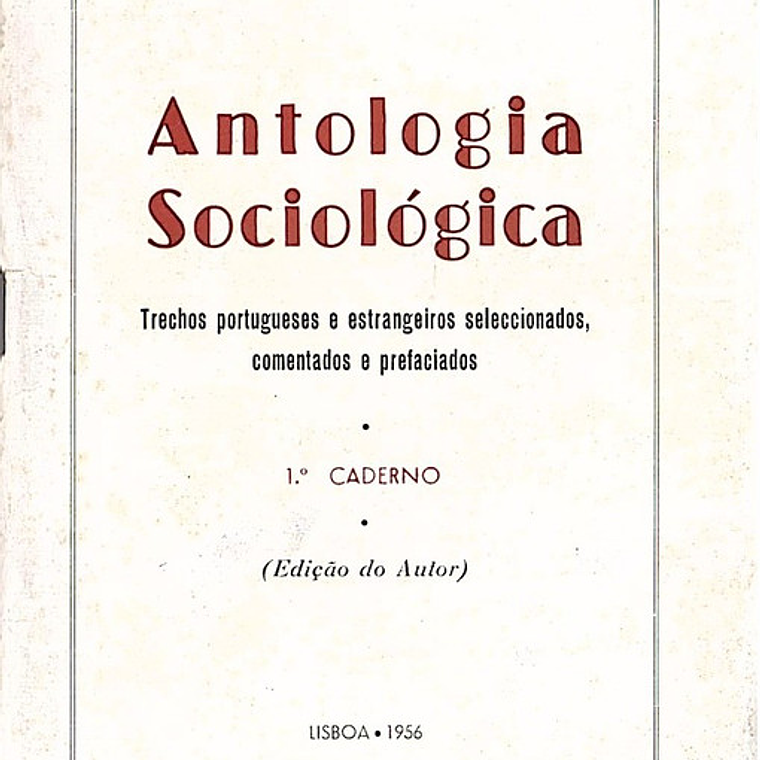 Antologia sociológica caderno 1 1