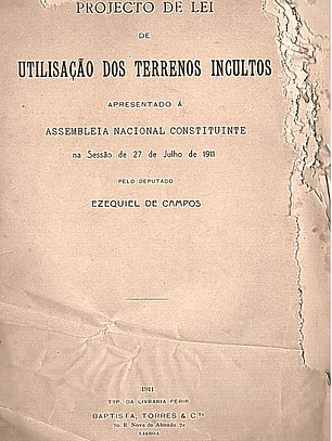 Projecto de lei de utilização dos terrenos incultos