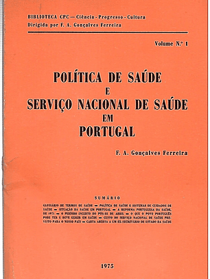 Política de saúde e serviço nacional de saúde em portugal