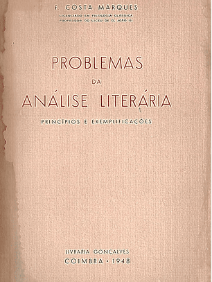 Problemas da análise literária