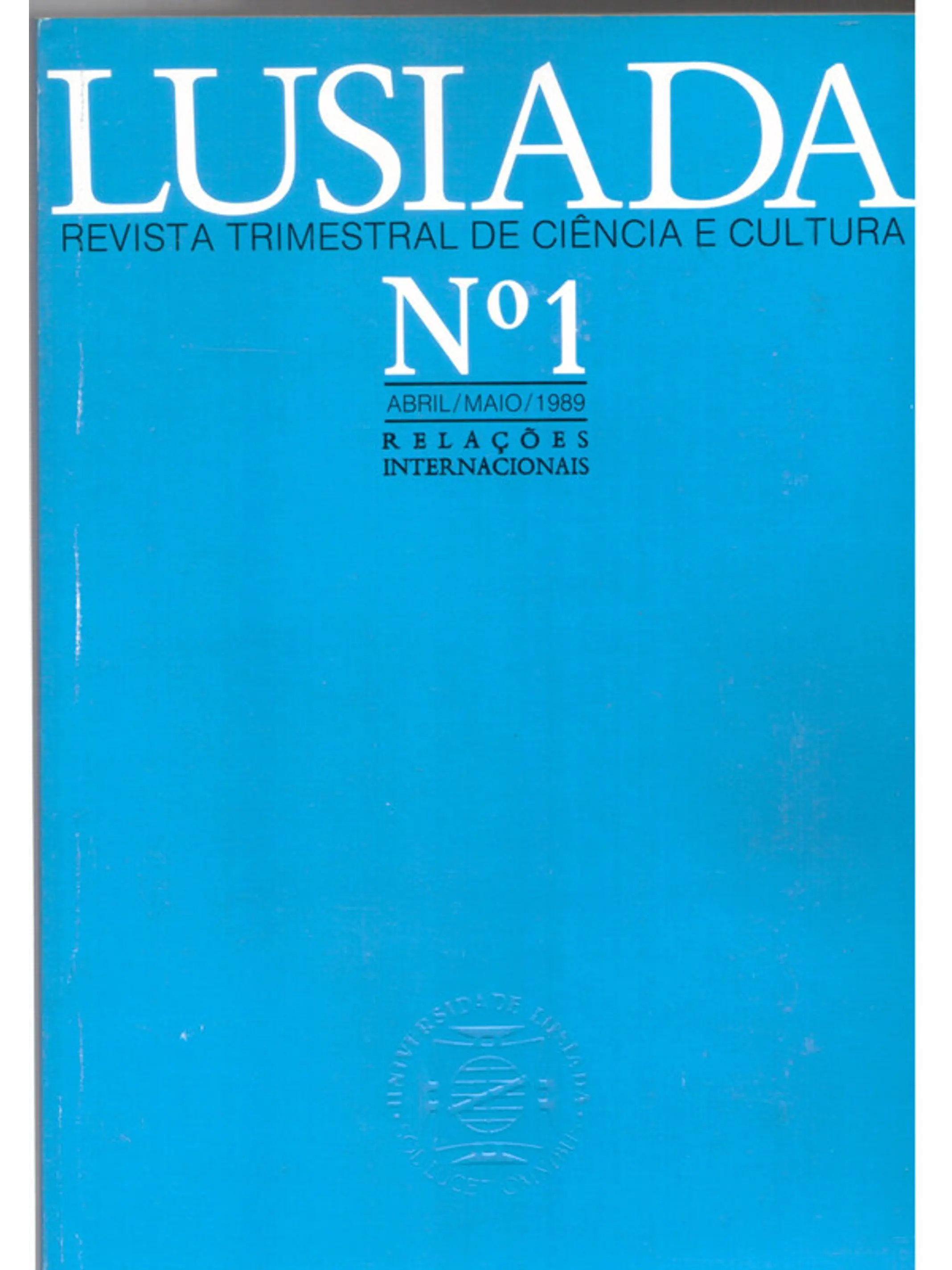 Revista trimestral da ciência e cultura, Lusíada, número 1 1