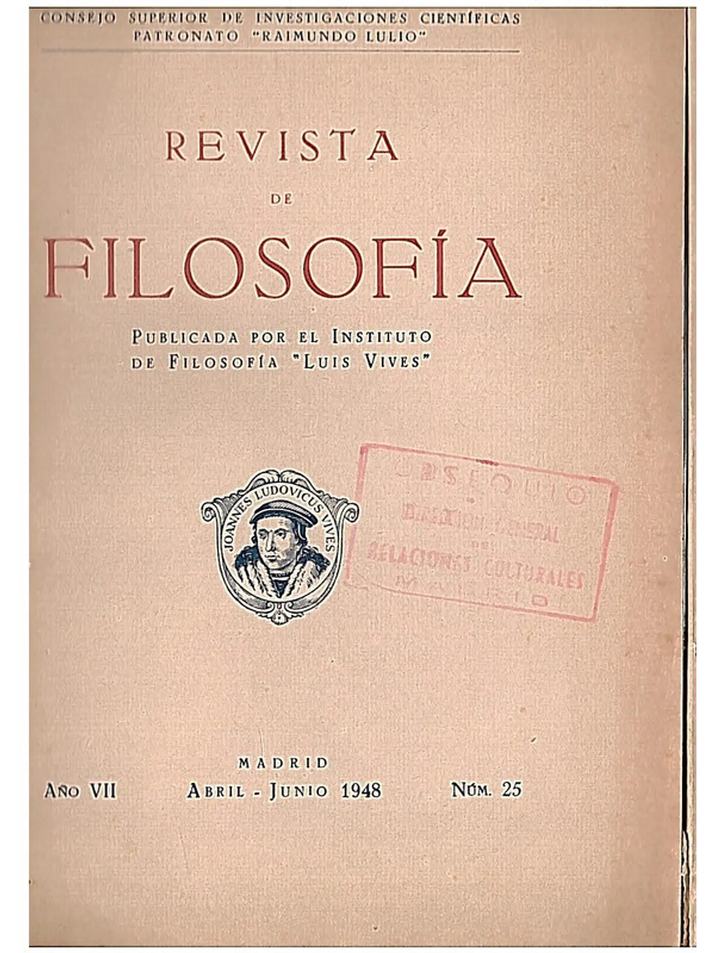 Revista de filosofia (Volume 25) 1