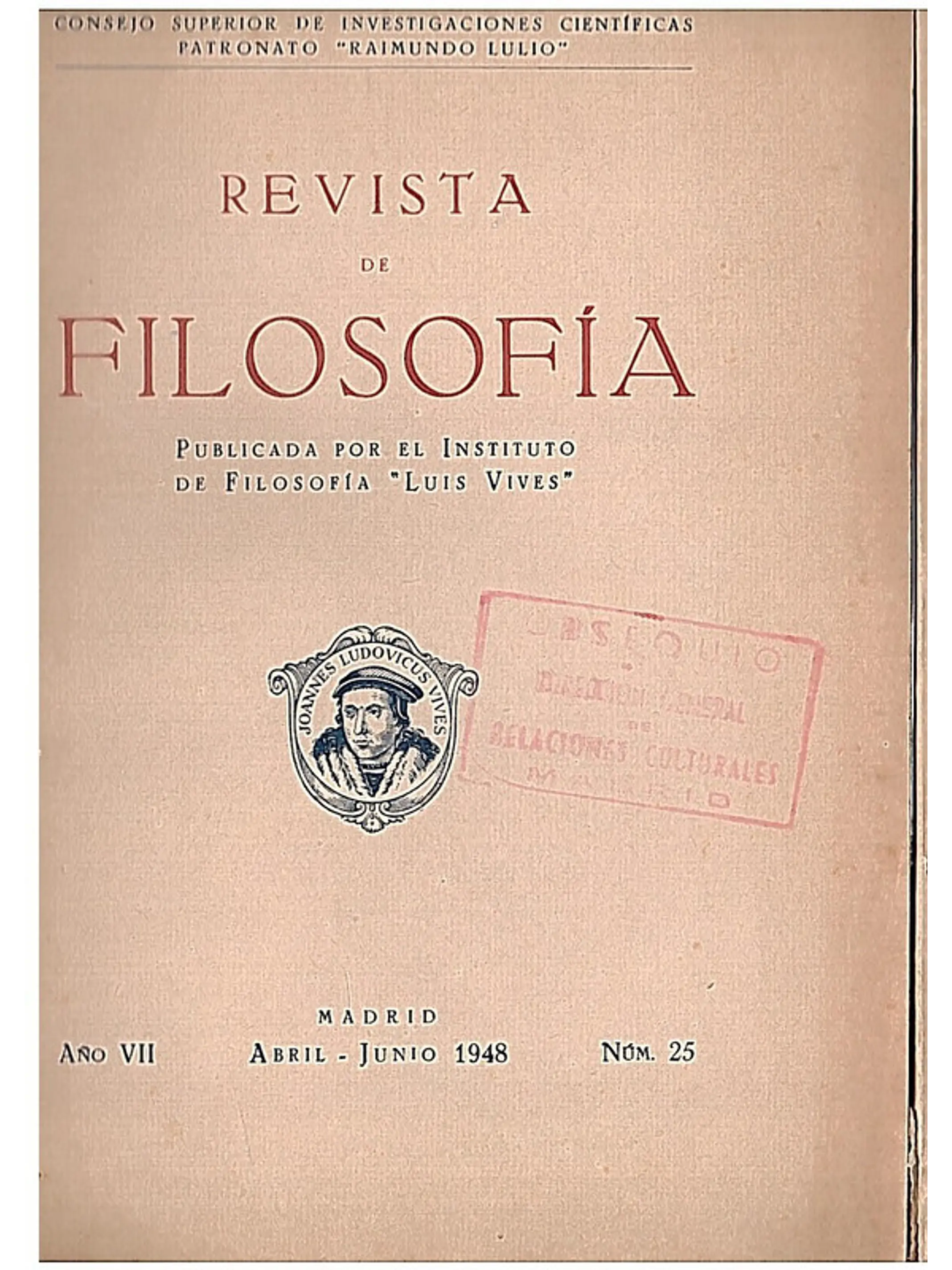 Revista de filosofia (Volume 25) 1