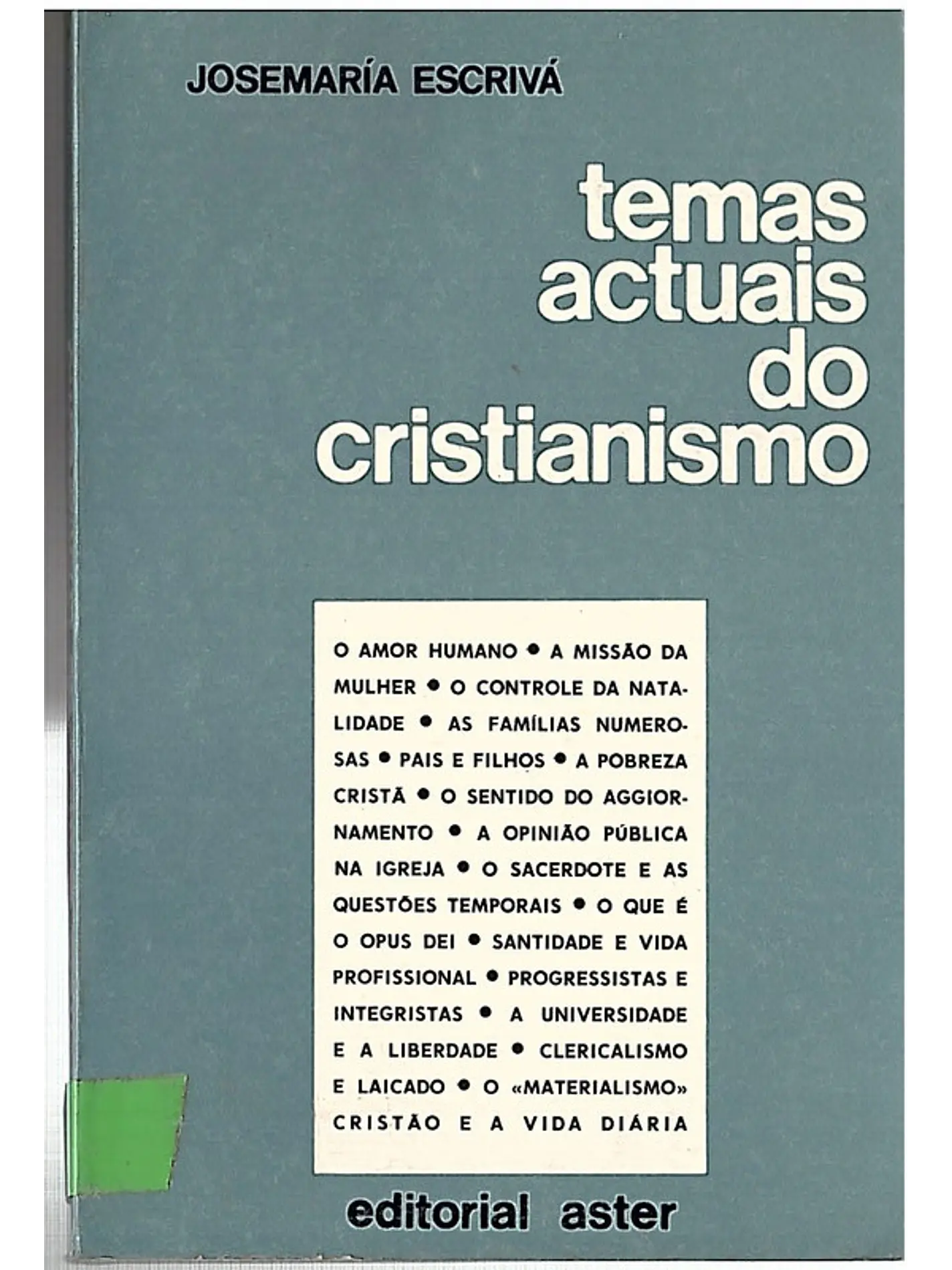 Temas atuais do cristianismo 1