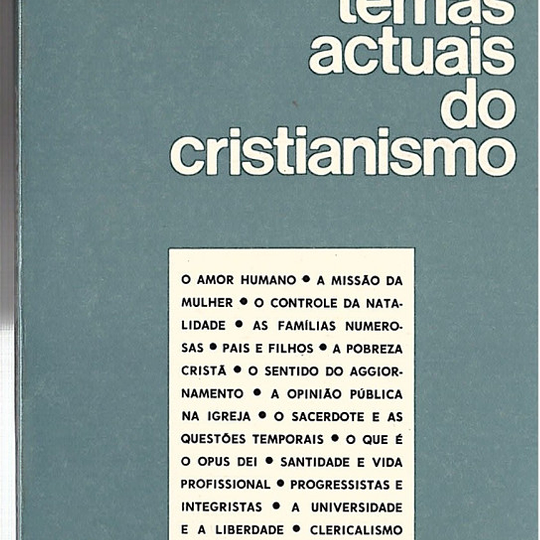 Temas atuais do cristianismo 1
