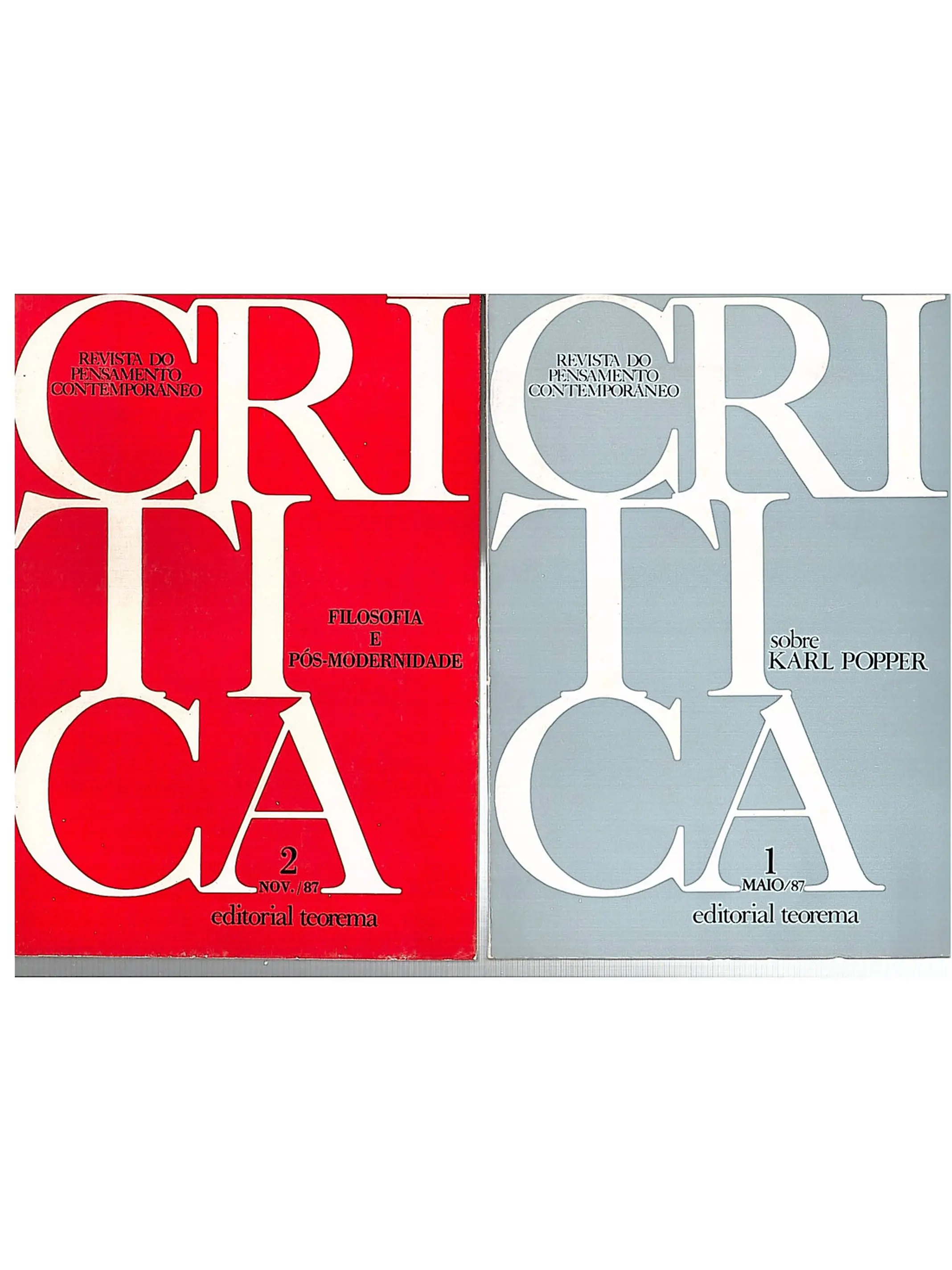 Revista do pensamento contemporâneo Critica 2 1