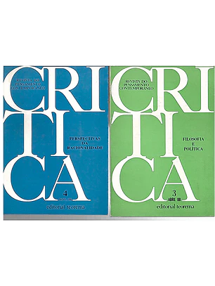 Revista do pensamento contemporâneo Critica 3