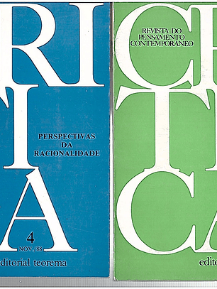 Revista do pensamento contemporâneo Critica 3