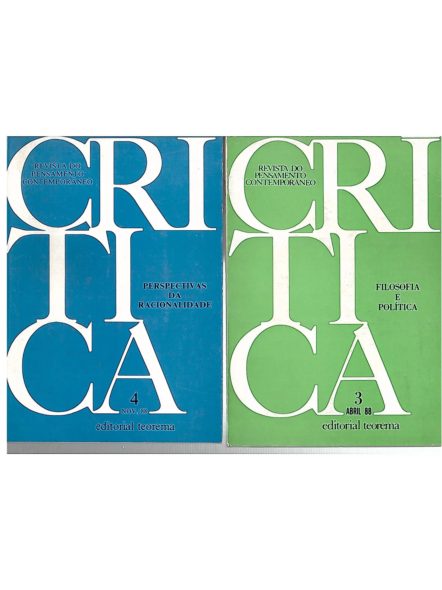 Revista do pensamento contemporâneo Critica 4 1
